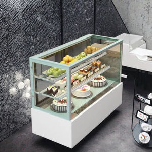 <span class=keywords><strong>Vitrine</strong></span> <span class=keywords><strong>réfrigérée</strong></span> pour <span class=keywords><strong>pâtisserie</strong></span> à température unique, refroidissement par air, <span class=keywords><strong>vitrine</strong></span> en verre LED, <span class=keywords><strong>prix</strong></span> bas, pâtisseries avec porte coulissante arrière - Product Image 2