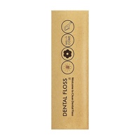 Fil dentaire jetable emballé individuellement, cure-dents en papier kraft, usage commercial, vente en gros pour restaurants, boîte