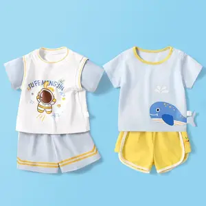 ベビーキッズコットンカラフル女の子男の子服セットベビーキッズセット服スーツ