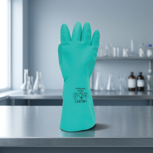 OFERTA DE LOTE DE EXCESO DE STOCK NF1813 Guantes de Seguridad Certificados EN Sin Látex Resistentes a Químicos Nitrilo Grueso Forro de Felpa Diamante Excelente - Product Image 4