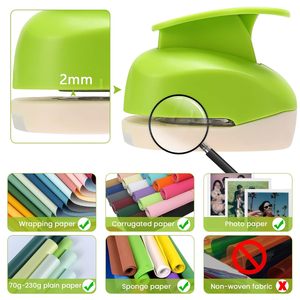 Perforadora de papel artesanal para hacer diseños de álbumes de recortes, proyectos de bricolaje para niños, fabricación de tarjetas, páginas de diario, confeti casero - Product Image 3