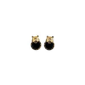 ต่างหูแฟชั่นแบบห้อย ชุบทอง PVD สแตนเลสสตีล 316L ทนทาน ดีไซน์หัวเสือ - Product Image 2