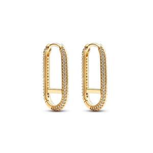 Pendientes de Cadena con Dijes de Plata 925 <span class=keywords><strong>Serie</strong></span> <span class=keywords><strong>ME</strong></span>, Oro Rosa, como Regalo de San Valentín, Compromiso o Aniversario - Product Image 4