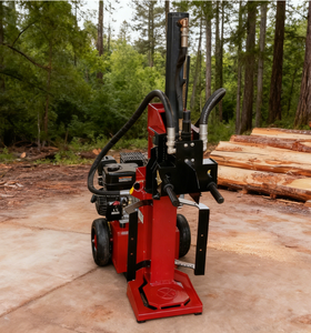 Spaccalegna <span class=keywords><strong>Professionale</strong></span> a Doppia Azione da 15 Tonnellate con Motore a Benzina da 7 HP per Lavorazione del Legno Commerciale, Funzionamento Semplice - Product Image 1