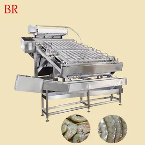 Automatic Stainless Steel Fresh Shrimp Peeler Deveiner Machine No Damaged Prawn Shell Peeling Shelling Skin Removing Machine