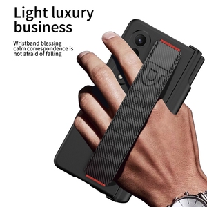 เคส PC แข็งกันกระแทกพร้อมช่องใส่ปากกา,สายรัดข้อมือป้องกันบานพับสำหรับ Samsung Galaxy Z Fold 4 <span class=keywords><strong>Fold4</strong></span> 5G - Product Image 5