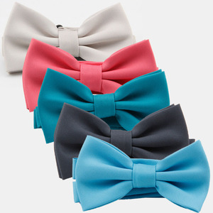 Corbata <span class=keywords><strong>de</strong></span> Moño Pre-Atada <span class=keywords><strong>de</strong></span> Poliéster <span class=keywords><strong>de</strong></span> Color Sólido Unisex, Personalizable, para Bodas y Negocios - Product Image 1