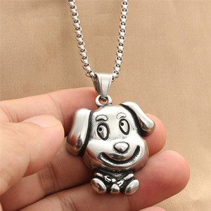 yunnique Cartoon Dog Pendant Stainless Steel Necklace Men's <b>Retro</b> <b>Gift</b> Jewelry 280547 - Product Image 4
