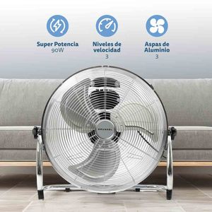 Ventilatore da pavimento industriale Grunkel da 16 pollici, 90 W, in metallo, con 3 impostazioni di velocità - Product Image 2