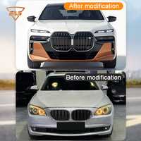 Kit de Carrocería Completo para BMW Serie 7 F01 F02 G70 M760 2009-2015, Plástico+ABS con Acabado Pulido, Parachoques Delantero/Trasero, Faldones Laterales, Parrilla