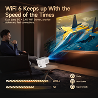 Projecteur Intelligent HY350 MAX 900 ANSI Full HD 1080P Portable WiFi6 Commande Vocale Stéréo HIFI Enceintes Intégrées Cinéma Maison