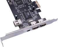 PCIe kartu Firewire 1394 4 Port, kabel koneksi IEEE 1394A PCI Express Firewire kartu ekspansi PCI-E 1X pengontrol Desktop PC DV