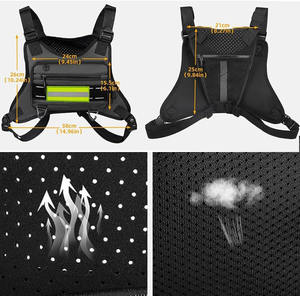 Free sample Men's Retro Tactical Chest <b>Bag</b> with <b>Underarm</b> Shoulder Strap PU Multifunctional Outdoor Fashion Shoulder <b>Bag</b> Pure - Product Image 4