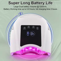 Sèche-ongles sans fil haute puissance 98W à prix d'usine avec 42 LED et 4 réglages de minuterie pour un séchage rapide du vernis gel