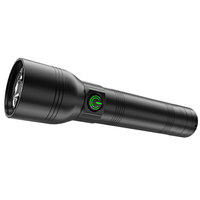 Super Bright Linternas Haute Puissance Rechargeable Chasse Lanterne Longue Portée Torche Lumière Étanche USB Lampe de Poche LED Noir OEM 90