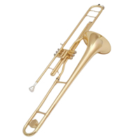 Cross-border Supply Direct Sales Manufacturer B-flat Three-valve Marching Trombone Tenor Horn Professional Instrument