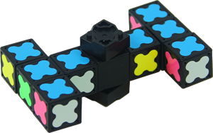 Plastic dobbelstenen klik-fidget spinner met oordopjes - magnetisch kubusontwerp milieuvriendelijk en draagbaar voor kinderen gratis verzending - Product Image 2