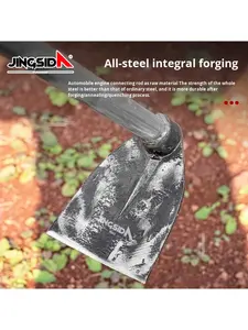 Houe de jardin en acier au carbone idéal pour briser l'argile <span class=keywords><strong>compact</strong></span>ée du sol - Product Image 5