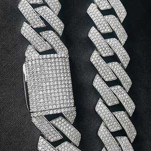 Collar de Cadena Cubana Grande de 30 mm, Estilo Hip Hop, Joyería de Moda, Lujoso y Pesado, Cadena Cubana Grande, Cadena de Eslabones Cubanos de Miami - Product Image 4