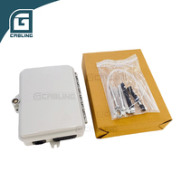 Gcabling - Caja de Distribución de Fibra Óptica PLC Tipo ABS 1x8 y 1x16 de 24 Fibras con Pigtail para FTTH - Precio de Fabricante