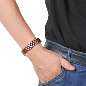 Unisex <b>Copper</b> Magnetic Adjustable Solid Magnets Arthritis Pain Relief Vintage Classic Geometric Cuff Bangle <b>Bracelet</b> Fashionable - Product Image 3