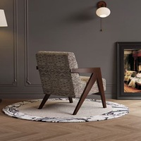 Fauteuil d'appoint Richard pour café, hôtel, chambre d'hôtes, chambre à coucher, balcon – Canapé de loisirs