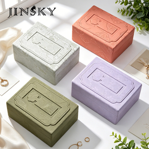 JINSKY Chinese Style Jewelry Box For Necklace Pendant Bracelet Jade Ornament Storage <b>Display</b> Box - Product Image 1