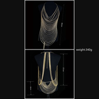 Chaîne de corps en alliage plaqué or, sexy, style string trois points, Arnes Para Mujer, pour tenue de plage bikini, chaîne de poitrine pour fêtes rave et plage