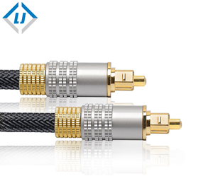 Toslink-<span class=keywords><strong>Cable</strong></span> óptico/<span class=keywords><strong>Cable</strong></span> de <span class=keywords><strong>Audio</strong></span> óptico Digital, 6 pies con conectores de Metal y chaqueta trenzada - Product Image 2