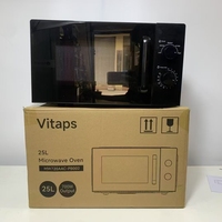 Four à micro-ondes intelligent domestique 25L multifonctionnel avec boîtier en verre électrique, acier inoxydable, stérilisation LED, hôtels