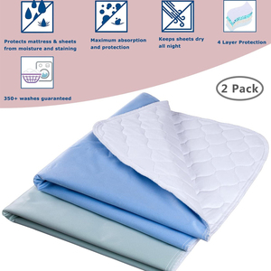 Quilted Washable <strong>Reusable</strong> Absorbency Bed Pads Hospital Baby Adult Waterproof Pet Urine Pad Incontinence <strong>Underpads</strong> - Product Image 1