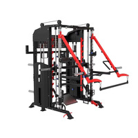 Equipo de Gimnasio Comercial Todo en Uno: Máquina Smith, Entrenador Funcional, Power Rack y Cable Crossover