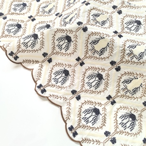 <span class=keywords><strong>Tissu</strong></span> en coton coréen <span class=keywords><strong>de</strong></span> haute qualité avec dentelle brodée, motifs colorés en <span class=keywords><strong>point</strong></span> <span class=keywords><strong>de</strong></span> <span class=keywords><strong>croix</strong></span>, <span class=keywords><strong>tissu</strong></span> en coton brodé avec dentelle - Product Image 1
