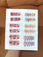 Faux ongles d'Halloween d'horreur sombre, motif fantôme et araignée peint à la main, longs et réutilisables, à presser, pour déguisement de fête