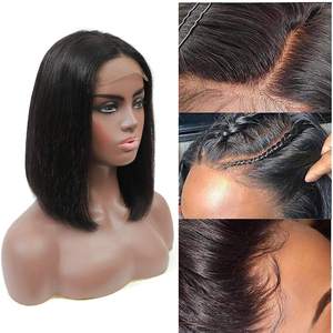 A buon mercato a Breve Dreadlock Parrucca Diritta, Dreadlocks Parrucca 180% Densità Yaki Parrucca Anteriore Del Merletto, Diritto Marley Treccia Dei <span class=keywords><strong>Capelli</strong></span> Parrucca - Product Image 4