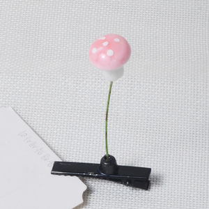 Mushrooms Flower Plant Elastic Hairpin Plastic Material Hair Clip Easter Decoration for Party - Product Image 5