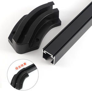 Rail coulissant pour porte d'hôtel à ouverture vers l'intérieur, en acier et plastique, réglable, robuste, avec dimensions personnalisables - Product Image 1