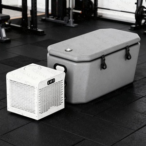 Bain de glace portable avec mini-refroidisseur 0,8 CV et baignoire gonflable à bord incliné pour la récupération des athlètes, usage domestique et commercial - Product Image 2