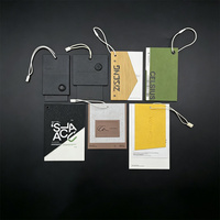 Cordon de suspension pour étiquettes de vêtements le plus vendu, personnalisé avec logo client imprimé, étiquettes en papier pour vêtements
