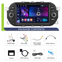 Hikity Stereo mobil Android, untuk Fiat Tipo Egea 2015-2017 7 "4 + 64G 2 Din Audio mobil/Android Auto GPS/Wifi/EQ