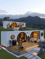 Casa Prefabricada de 2 Pisos, Casa Contenedor Moderna, Modular, Desmontable, Precio de Casa Contenedor, Hotel de Lujo, Villa de 2 o 3 Dormitorios, 20 o 40 Pies