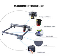 Grabador Láser de Escritorio de 10W para Madera, Acrílico y Metal, Mini Máquina de Grabado Láser DIY, Área Grande de 400x415mm, Grabador Láser CNC