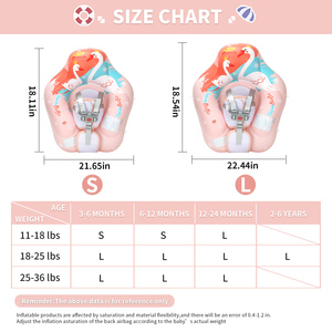 Swimbobo nueva actualización bebé infaltes natación comodidad Rosa anillo niños inflable cintura entrenador natación anillo bebé flotante con dosel - Product Image 5