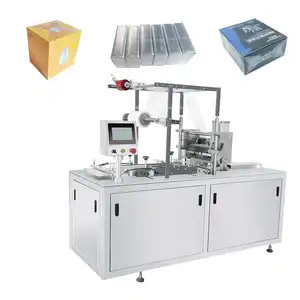 Automatic Perfume 3d Box Cellophane Wrapping System Small Box Biscuit Boxes Cellophane Over Wrapping Packing Machine