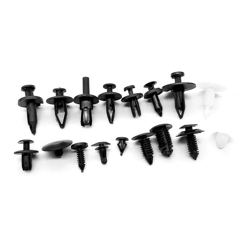 Kit De 415 Clips De Fixation Auto - Rivets En Nylon, Outil De Levier Inclus, Pour Pare-chocs, Portières, Tableau De Bord