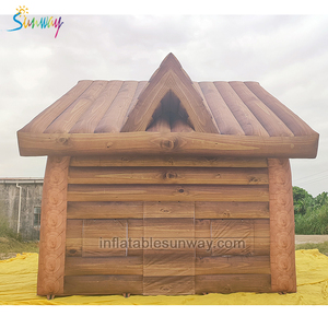 FR certifié étanche et portable <span class=keywords><strong>tente</strong></span> gonflable cabane en rondins <span class=keywords><strong>chalet</strong></span> maison Santa grotte à vendre club gonflable - Product Image 5