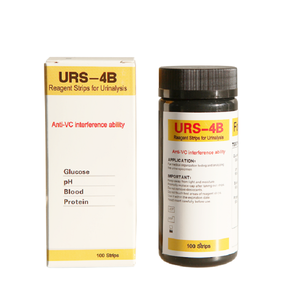 Bandelettes de test urinaire 4-en-1 (100 bandelettes) - Certifiées ISO - Kit d'autodiagnostic rapide en 30 secondes - Précision de 99,9 % - Matériel PVC/PET - Product Image 1