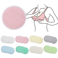 Coussinets d'allaitement ronds réutilisables en bambou coussinets d'allaitement lavables écologiques ronds imperméables coussinets de soutien-gorge de maternité personnalisés