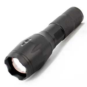 High-Power Custom Aluminum T6 18650 Rechargeable XML Zoom Flashlight Tactical LED Light for Outdoor Activities