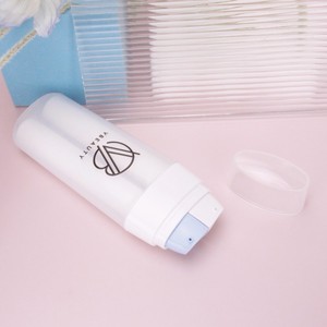 Thiết Kế Mới Đôi Ống Bơm Không Có Không Khí Chai Tùy Chỉnh Rỗng Mỹ Phẩm Nhựa Vuông Kép Buồng 2 Trong 1 Không Có Không Khí Chai - Product Image 4